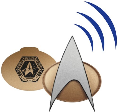 Fametek - Star Trek The Next Generation - Bluetooth Communicator  Badge - 2026/6