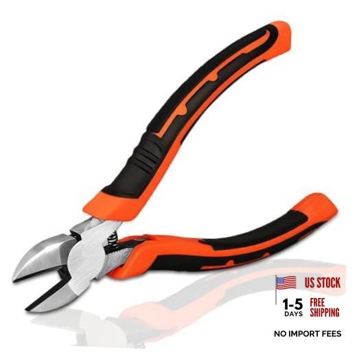 6" Diagonal Cutting Pliers, Heavy Duty Side Cutters, Wire Cutters For