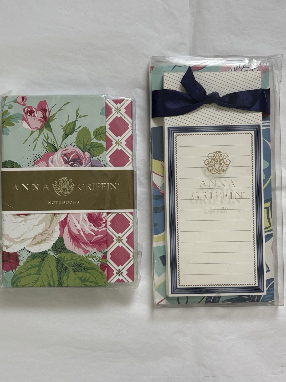 New Anna Griffin 4 Pack Mini Lined Notebooks Gift Box Set & 1 List/Note Pad 2016