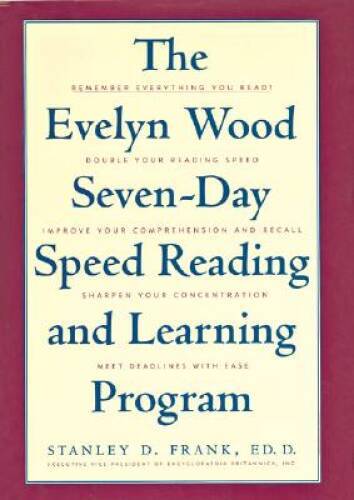 The Evelyn Wood Seven-Day Speed Reading and Learning Program - VERY GOOD