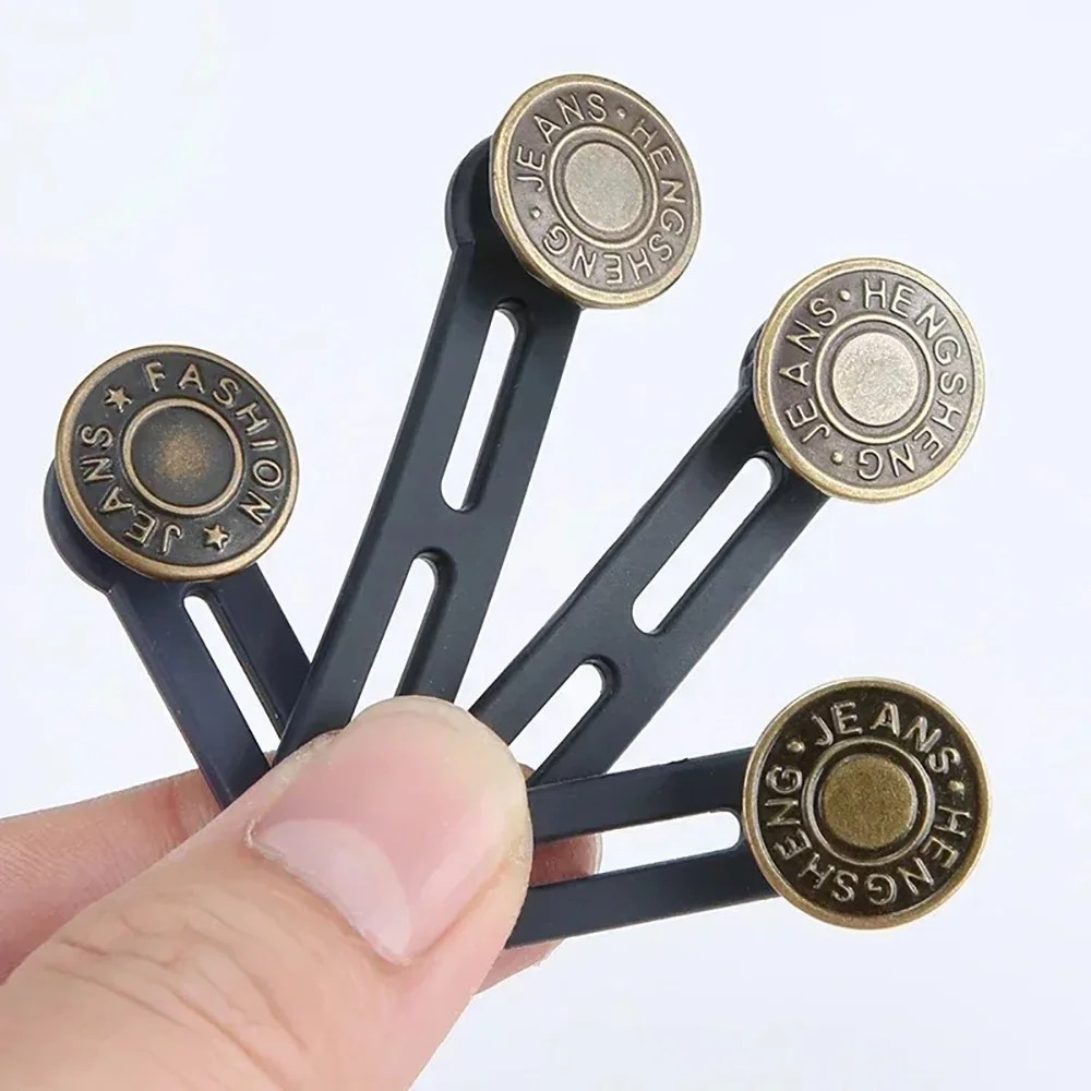 Jeans Button Extender Adjustable No Sew Waistline Expand Pants Waist Button