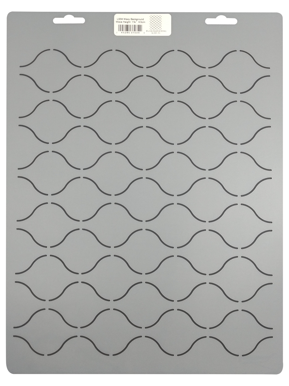 Quilting Stencil Wavy Stipple Grid Background Quilt Pattern Stencil Template