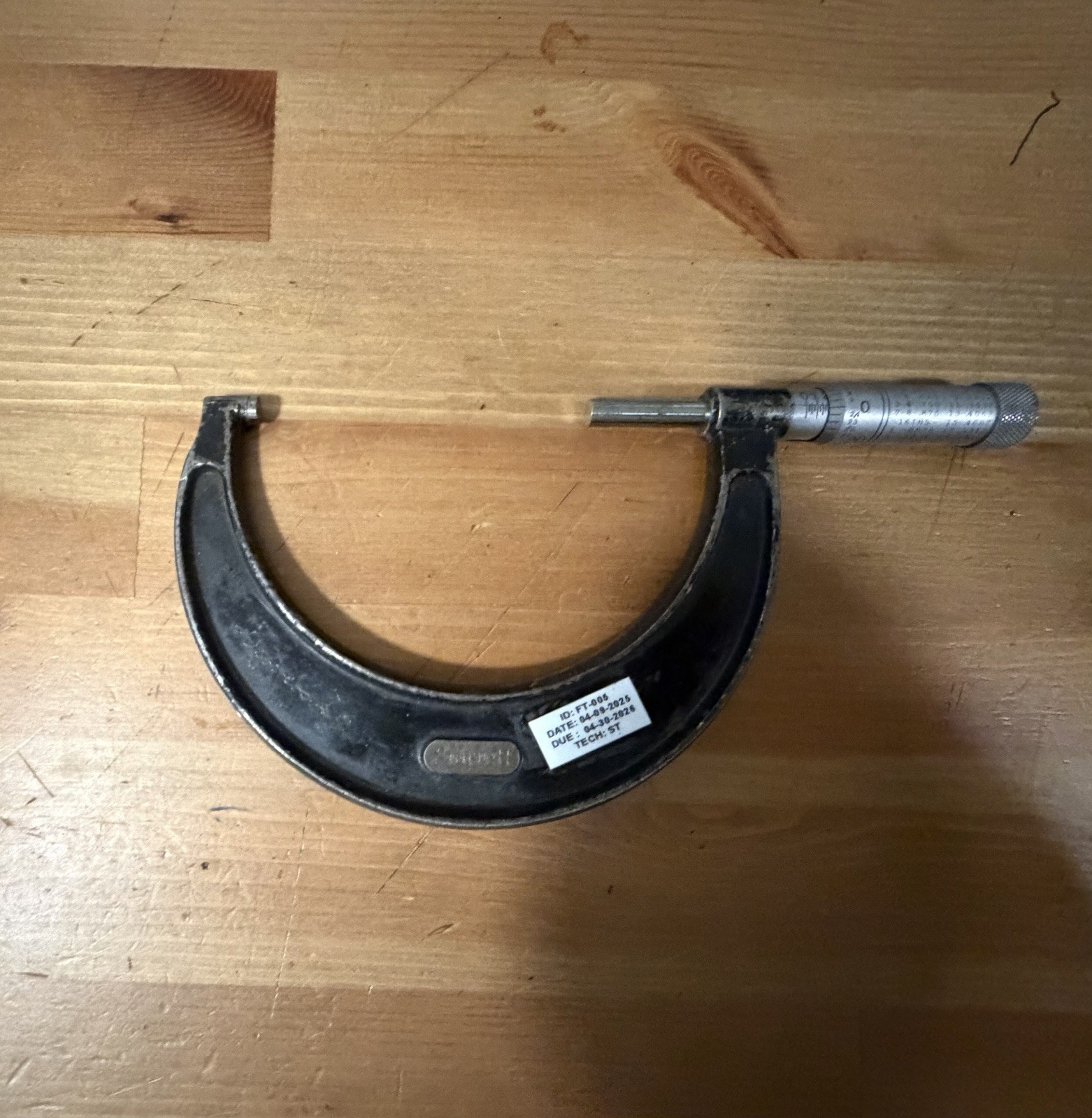 Starrett 3”-4” Micrometer Outdated Sticker But Still On The Mark.