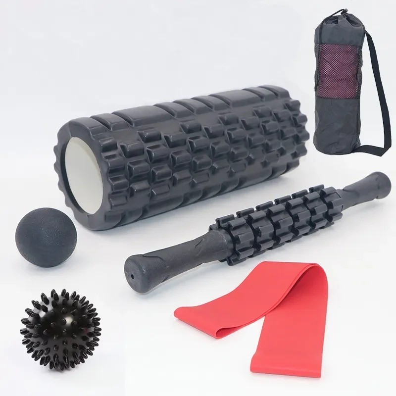 6 in1 Foam Roller Set High Density Deep Tissue Massager for Muscle Relax New