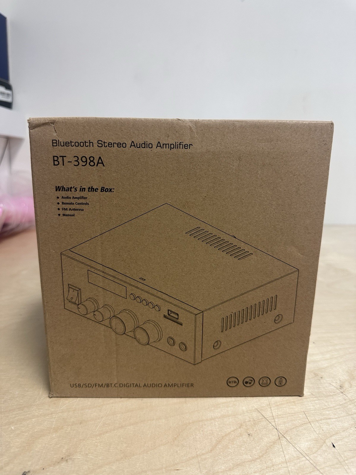 Romica Stereo Audio Amplifier, 2 Channel 450W x2 Bluetooth Used