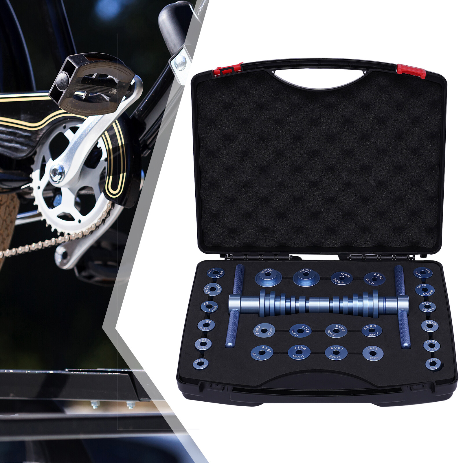 Bicycle Bearing Press Set Installer Tool Kit Set Turning Point for Wheels Hub