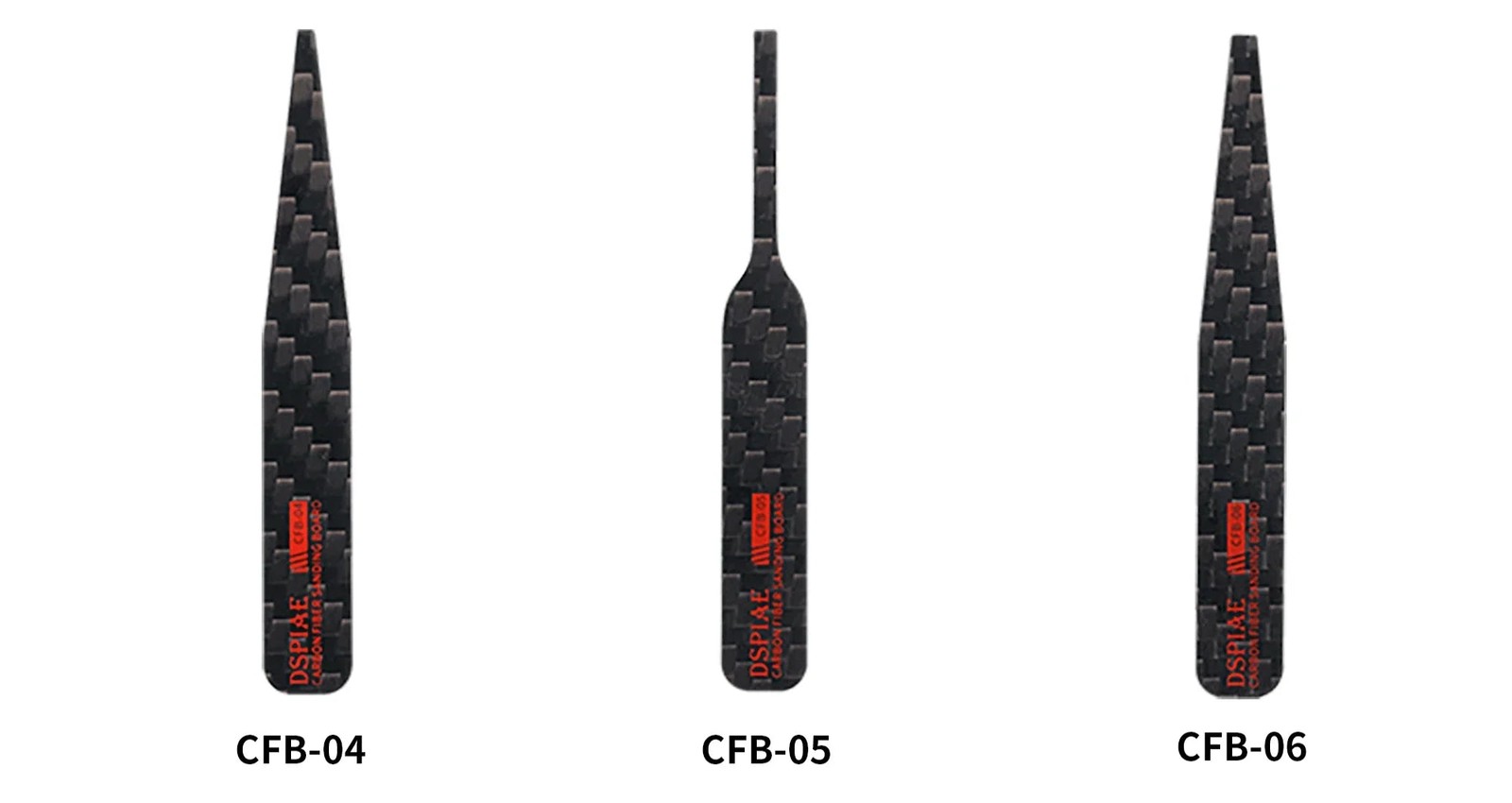 DSPIAE Irregular Carbon Fiber Sanding Stick CFB-S02 (3pcs) - US