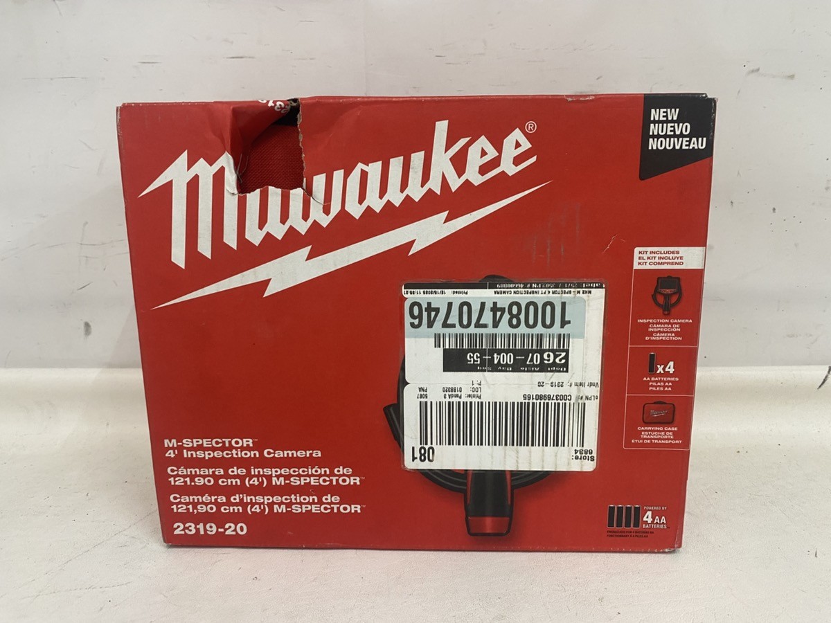 MILWAUKEE M- Spector 4' Inspection Sewer Camera Scope Model: 2319-20 (CMP122974)