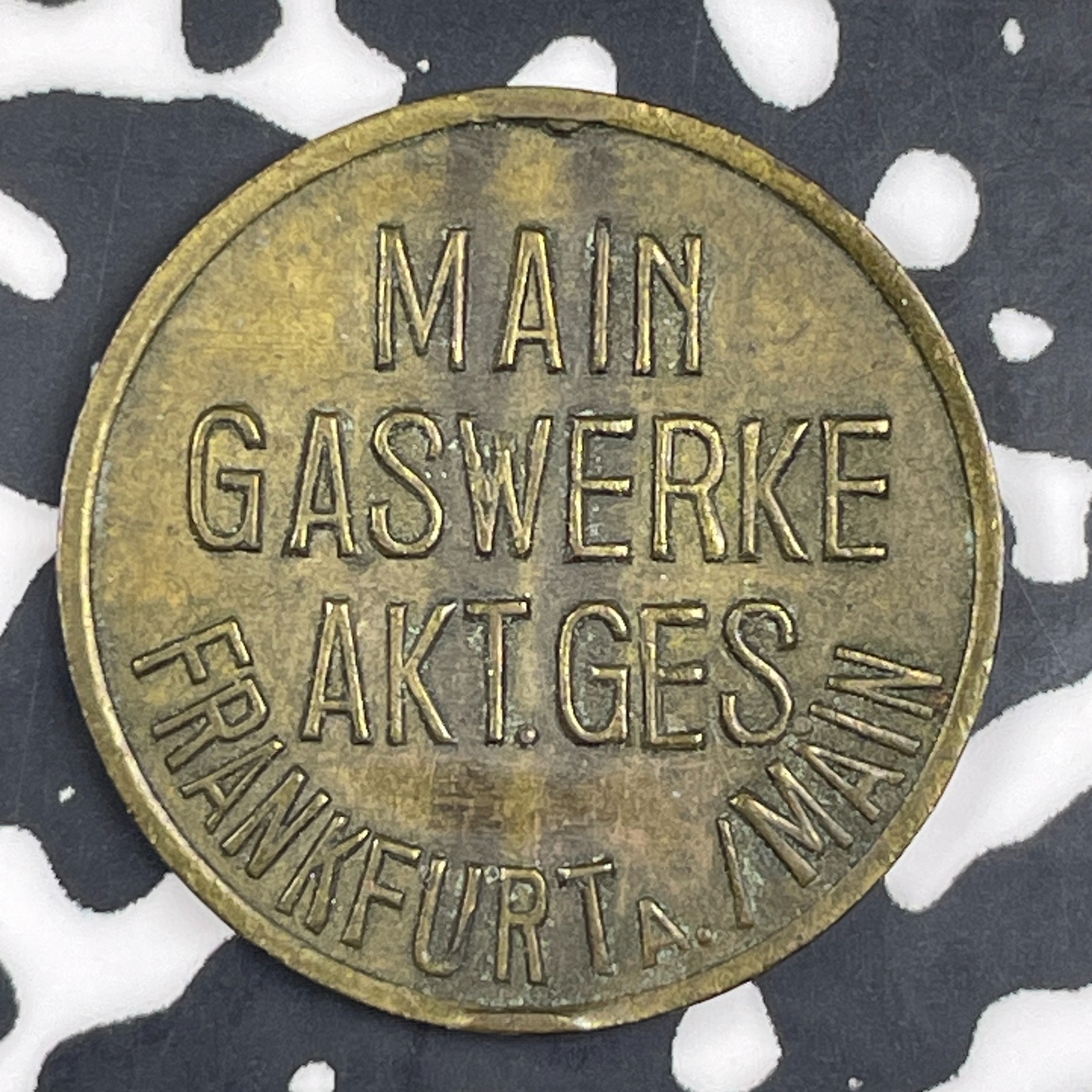 Undated Germany Frankfurt Gas Token Lot#C9595