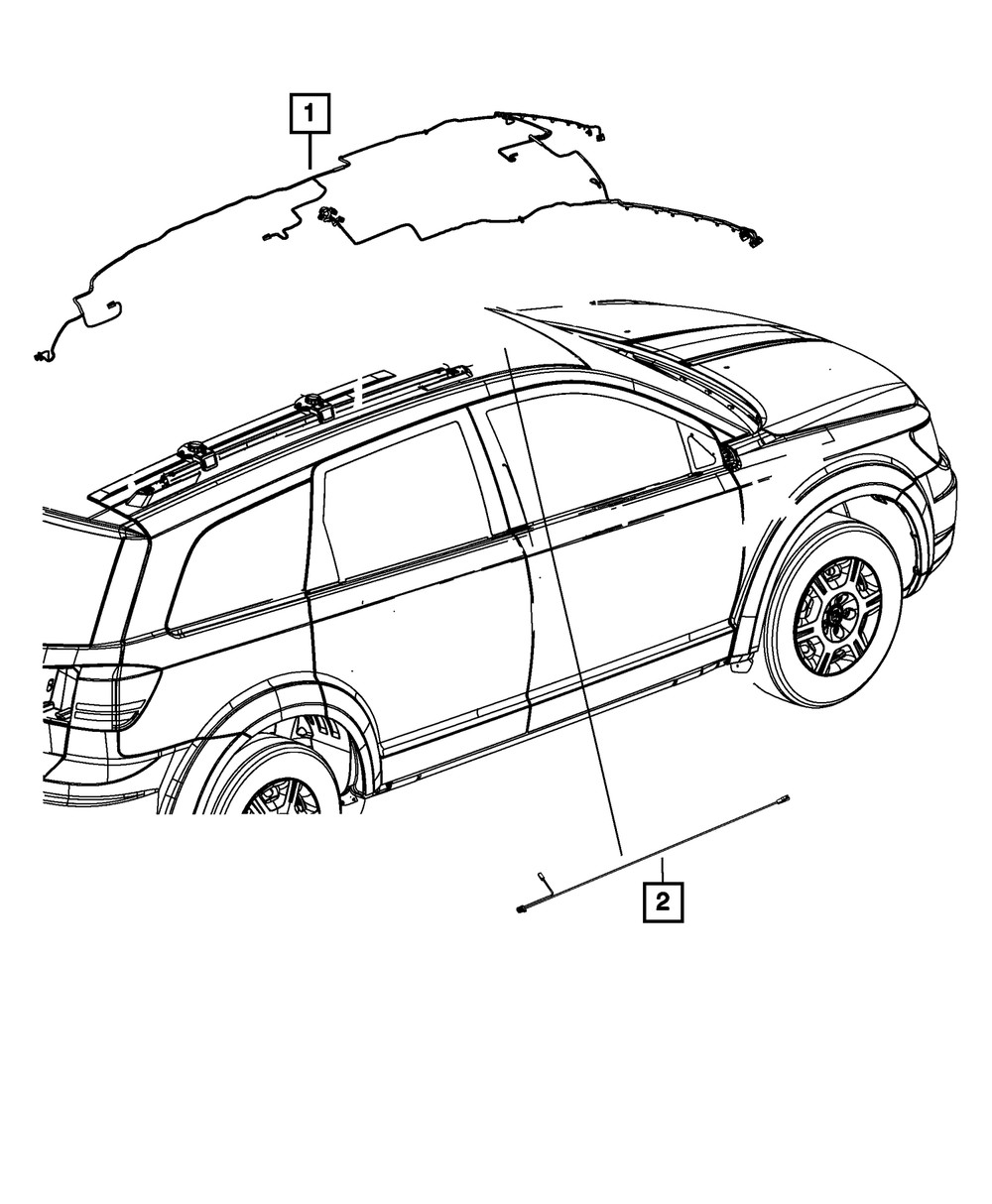 Genuine Mopar Header Wiring 68414816AB