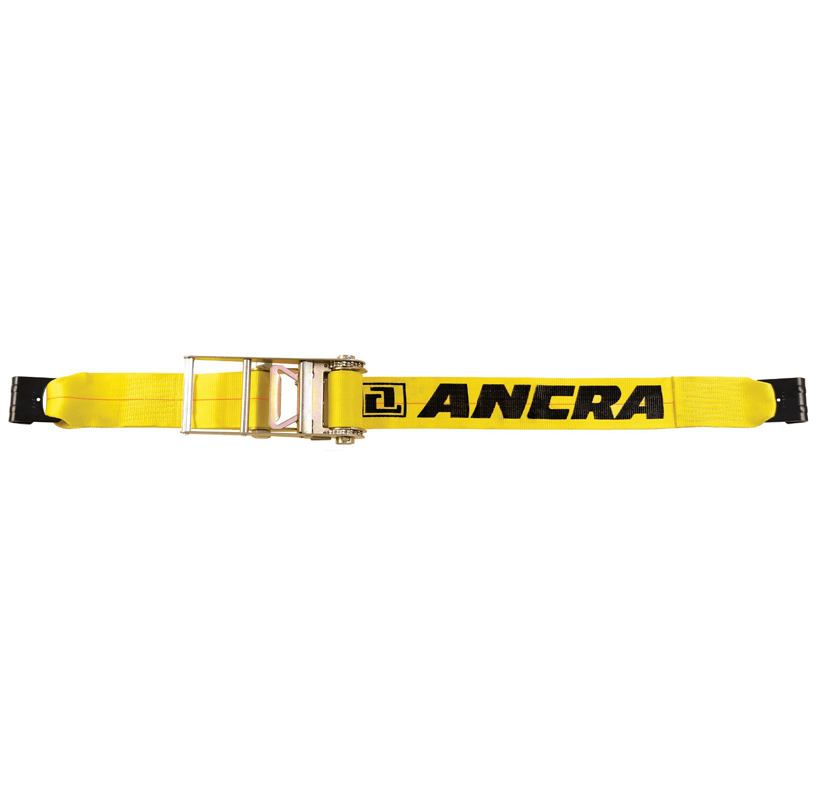 Ancra Flatbed Ratchet Strap 49346-10 4" x 27-ft. W/ 41766-18 Flat Hooks 5400 lb