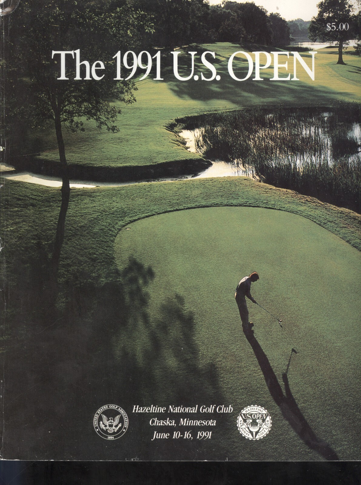 1991 U.S. Open Golf Tournament Program: Payne Stewart Victory