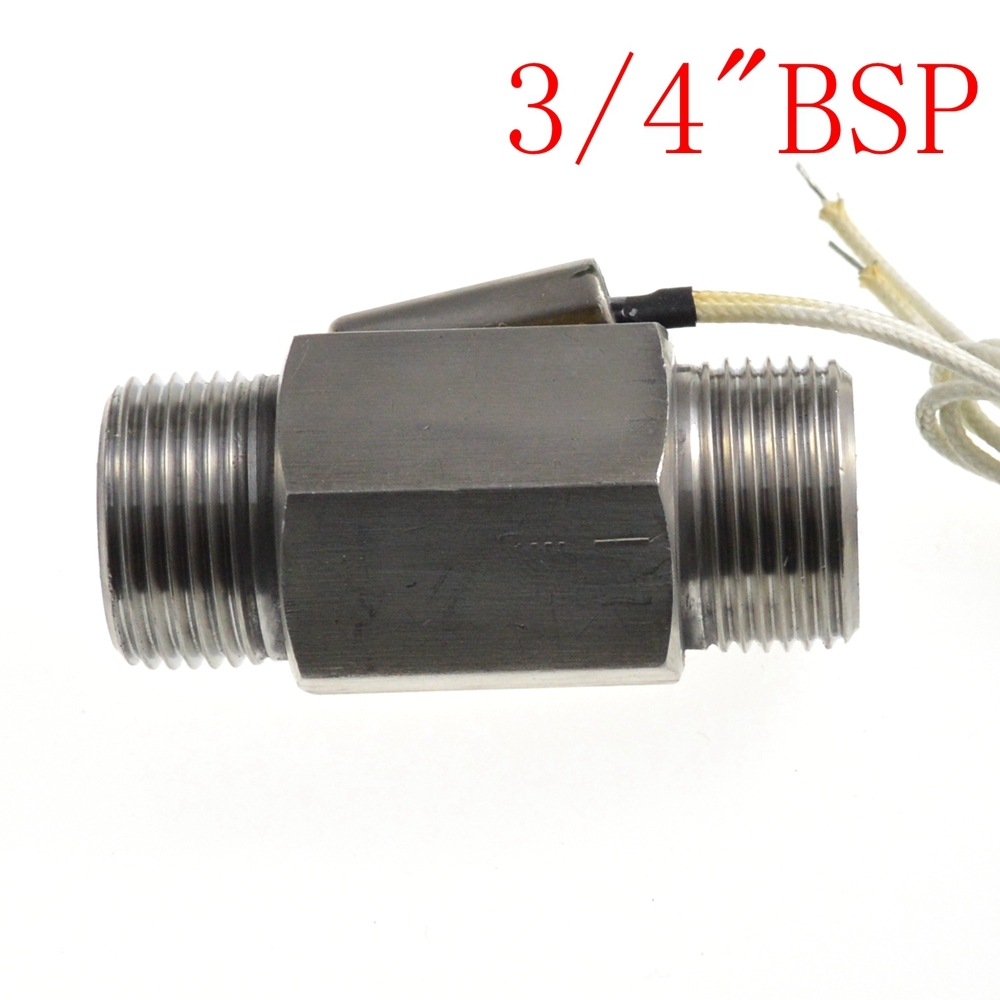 3/4" BSP Male Port Water Flow Sensor Switch  Magnetic 304 Strainless Steel