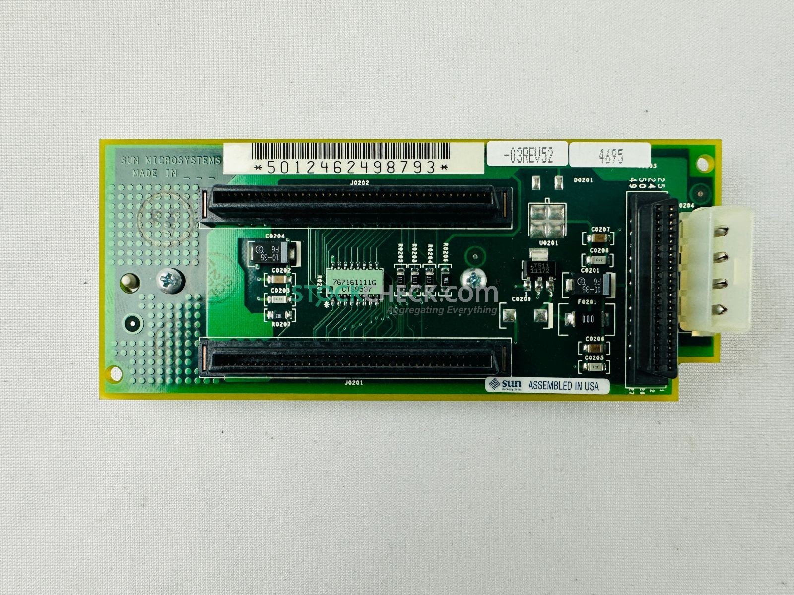 Sun Microsystems 501-2462 HDD SCSI Adapter Board