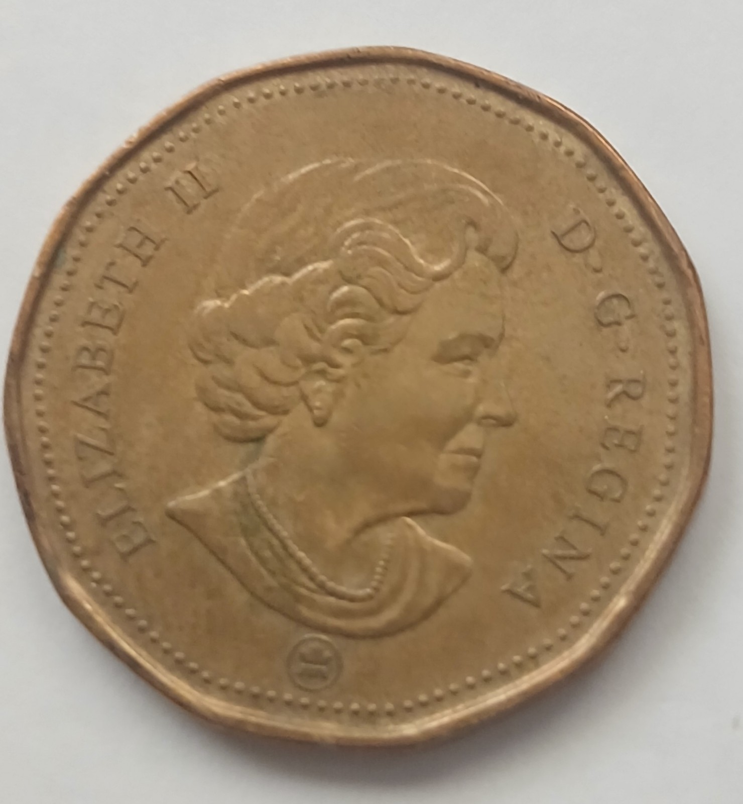 2007 Canadian One Dollar Loon "Loonie”.