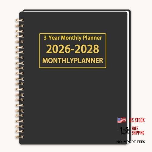 3 Year Calendar Planner 2026-2028 - 26-28 January 2026