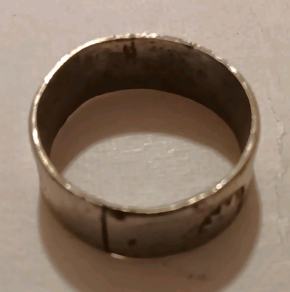 Vintage Silver  Handmade Southwest Engraved Ring