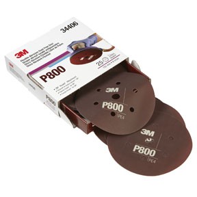 FLEXIBLE ABRASIVE HOOKIT DUST FREE 6 DISC P800 MMM-34406