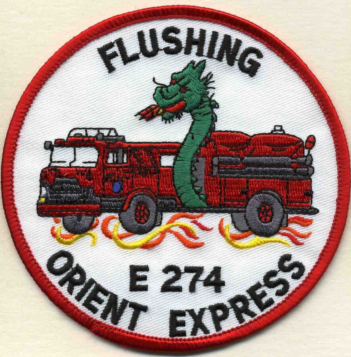 New York City - Engine-274 "Flushing - Old Style" (4" round) fire patch