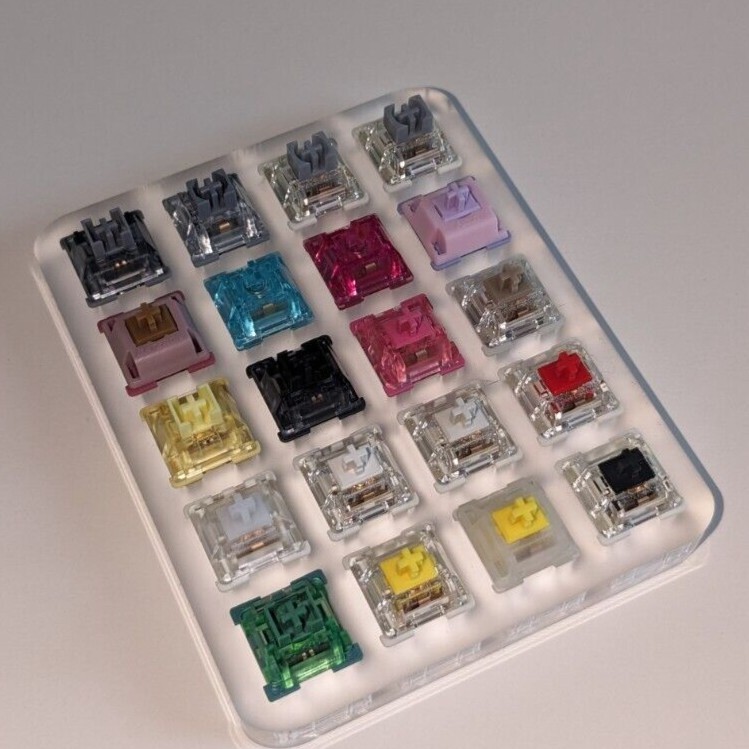 Mechanical Keyboard Complete Linear Switch Tester - Mixed Key Caps