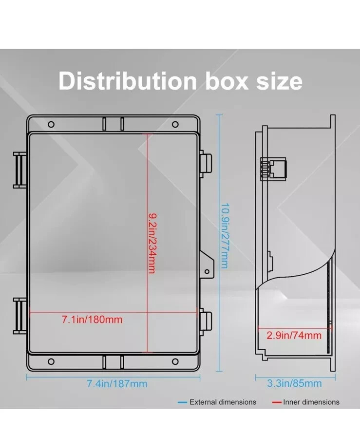 Namunanee Outdoor Electrical Junction Box, ABS Water Resistant Enclosure...