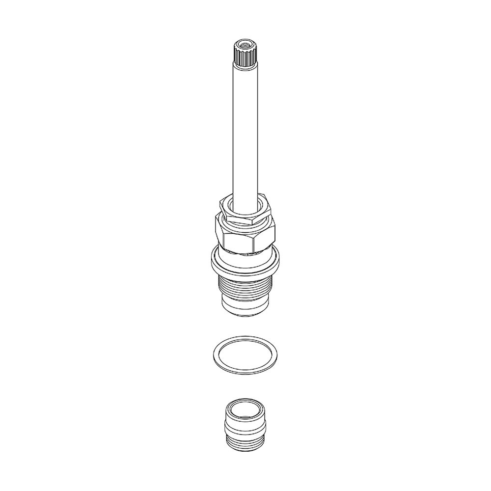 Central Brass K-2-CT Stem Assembly With Replaceable Seat - Old Style