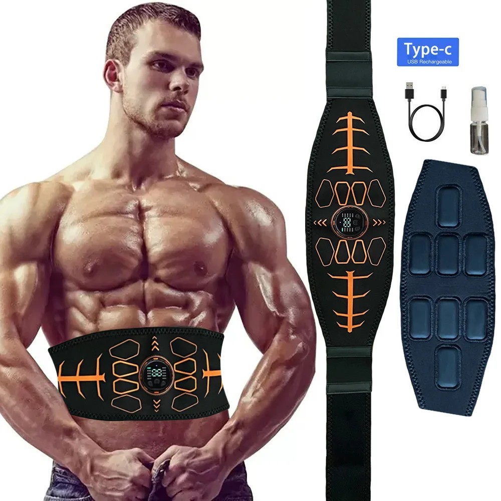 EMS Abdominal Muscle Toning Trainer ABS Stimulator Toner Fitness Weight Loss
