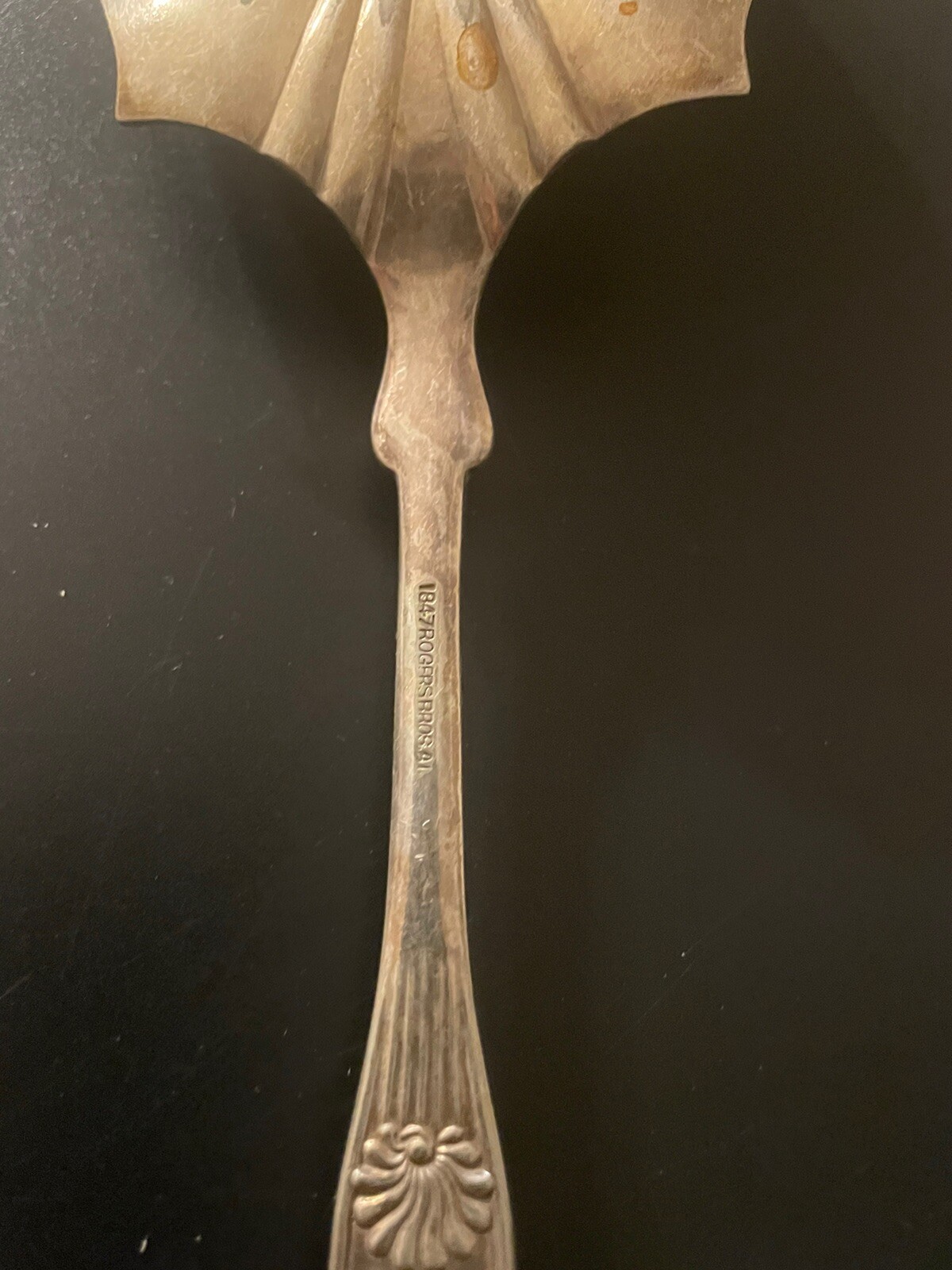 Antique 1847 Rogers Bros. Silverplate Flat Handle Pie Server