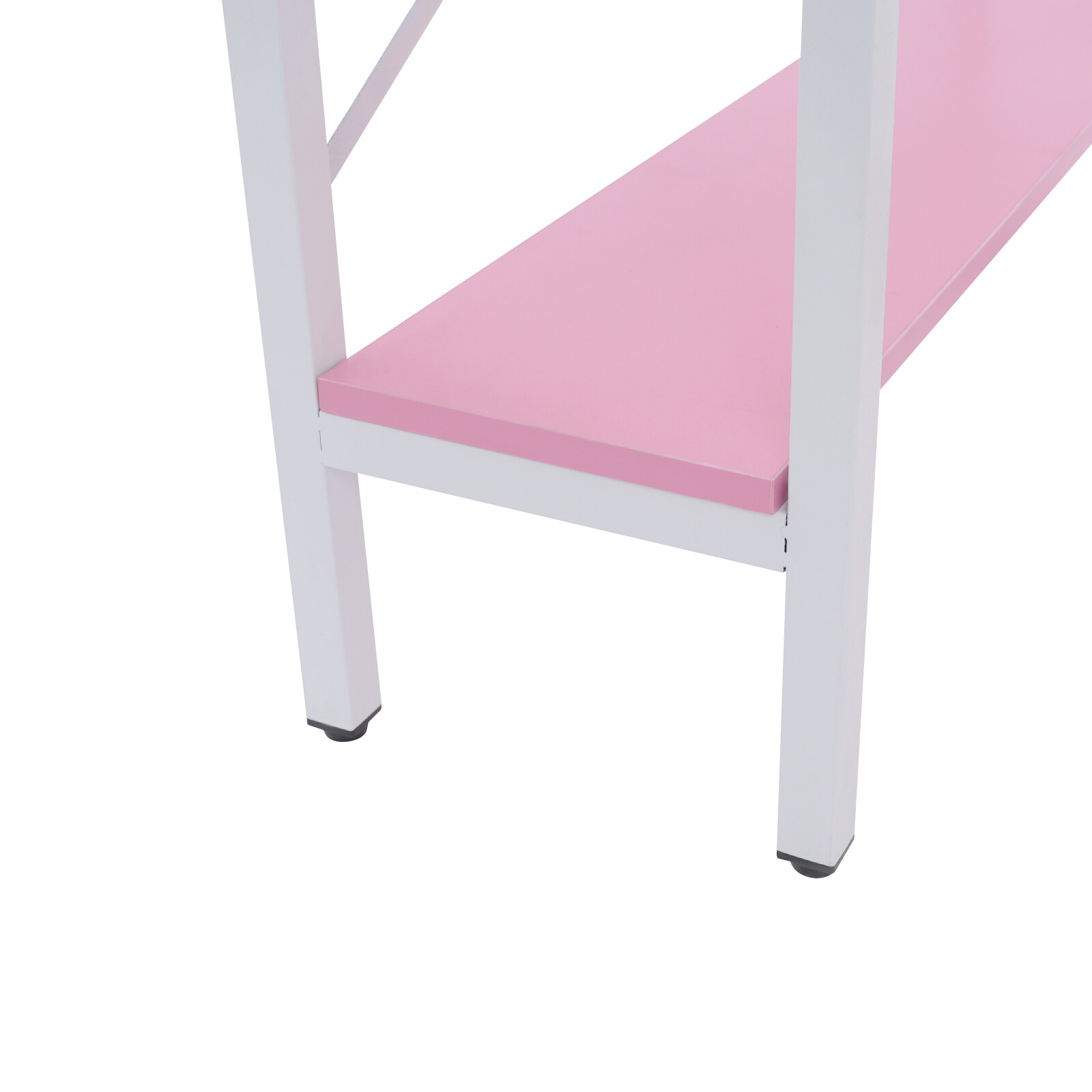 Triangular Corner Computer Desk with Power Outlets,29.5*29.5*60in Corner Table