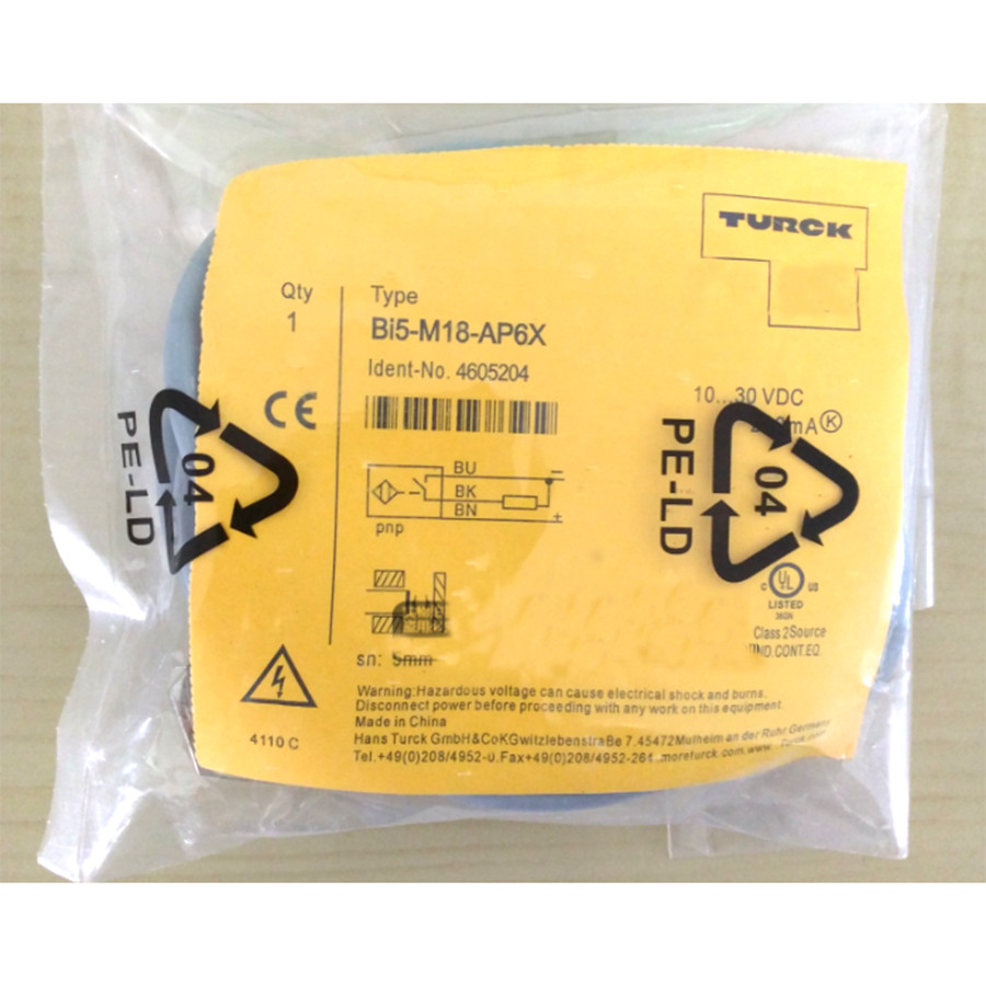 New TURCK BI5-S18-AP6X Inductive sensor