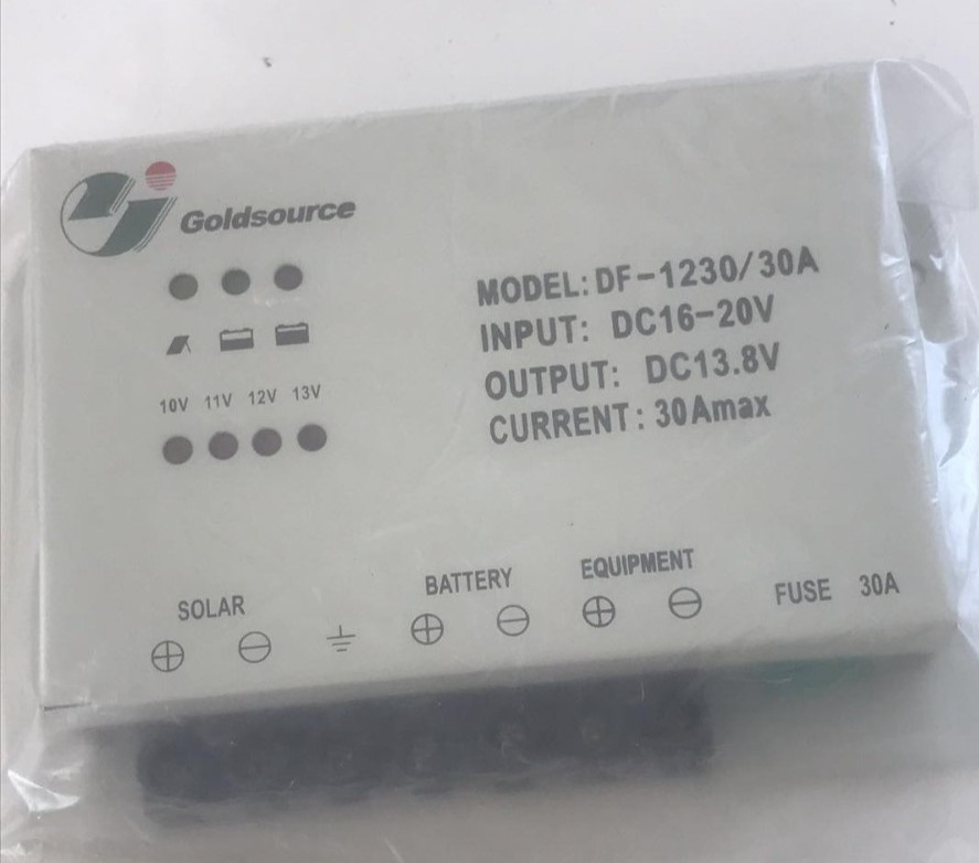 Goldsource DF-1230 30A Solar Charge Controller 12V/24V - New Old Stock (NOS)
