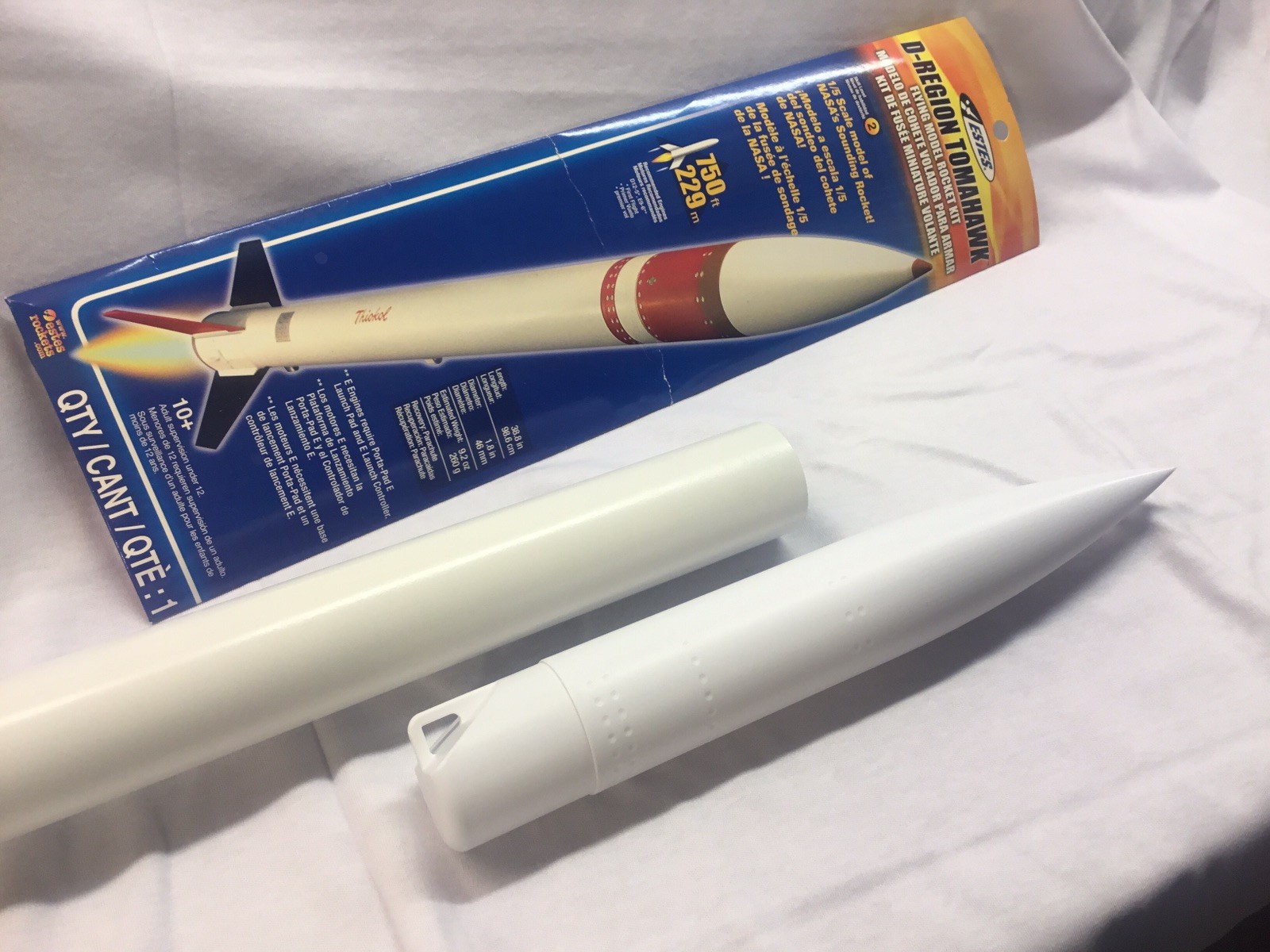 Replacement Nose Cone for Estes 002037 D Region Tomahawk 1/5 Scale Rocket Kit