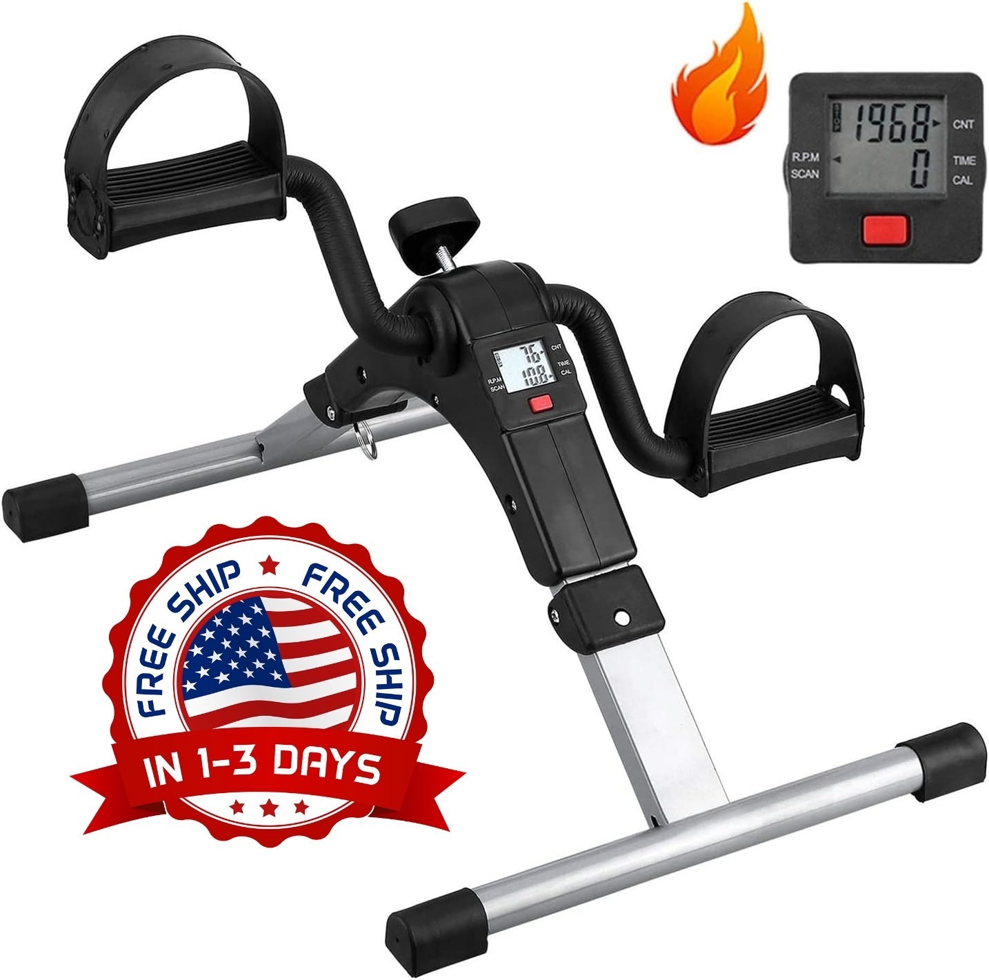 Pedaleador De Bicicleta Para Debajo Del Escritorio, Mini Bicicleta Portátil NEW.
