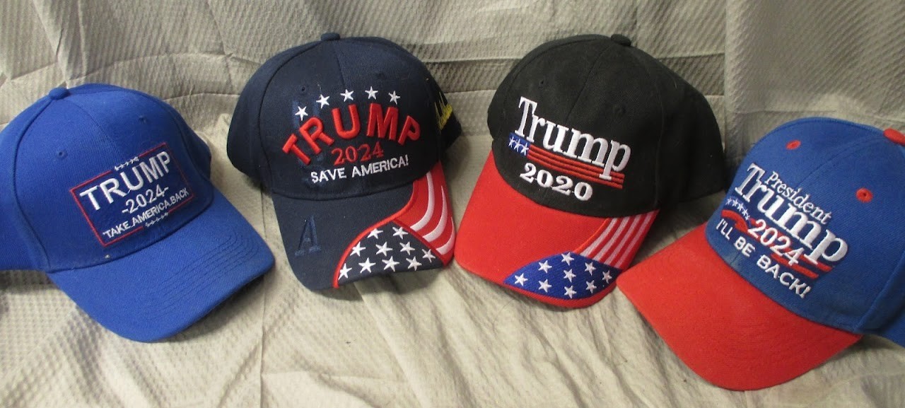 Lot of 4 Official Donald Trump USA MAGA Hats