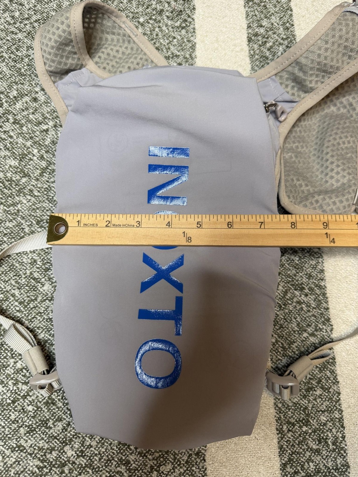 INOXTO Hydration Backpack Gray One Size Lightweight Hiking Pack Water Bladder
