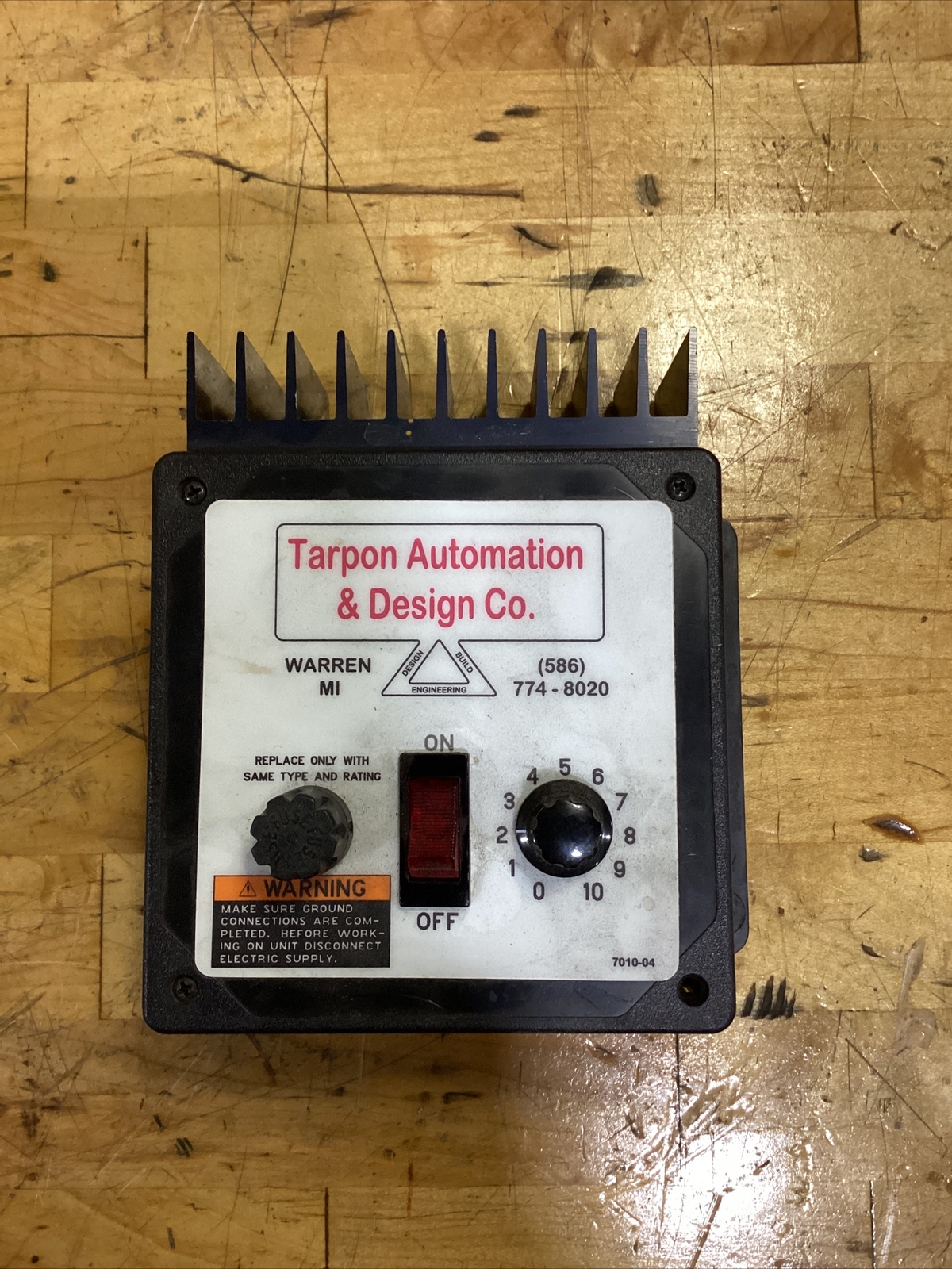 TARPON AUTOMATION FCD-100 VIBRATORY FEEDER CONTROL #2370FMLH34