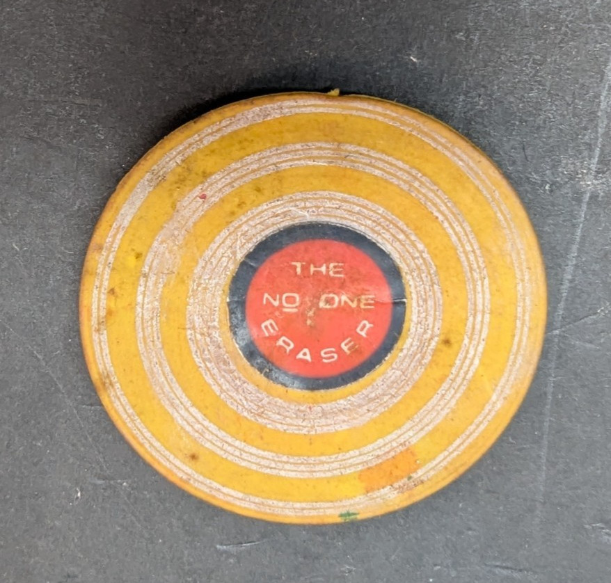 Vintage Emson The No One Music Russ Berrie Vinyl Record Rubber Eraser 2 Inch