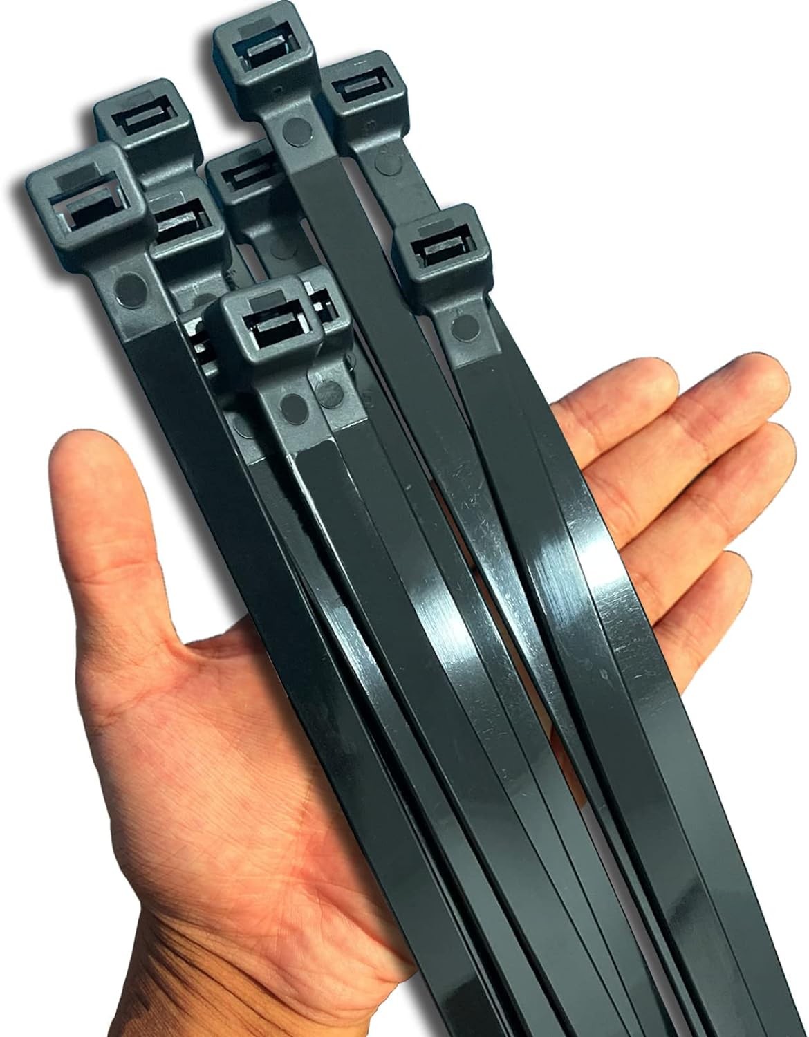 40 Pack Black Zip Ties Heavy Duty 20 In Outdoor 250lb Extra Large Cable Tie Wrap