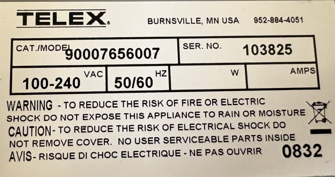 Telex RTS KP-32/16 Intercom Panel (Unit Only)