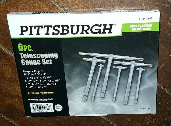 6pc Telescoping Gauge Set with Vinyl Case - Item #5649