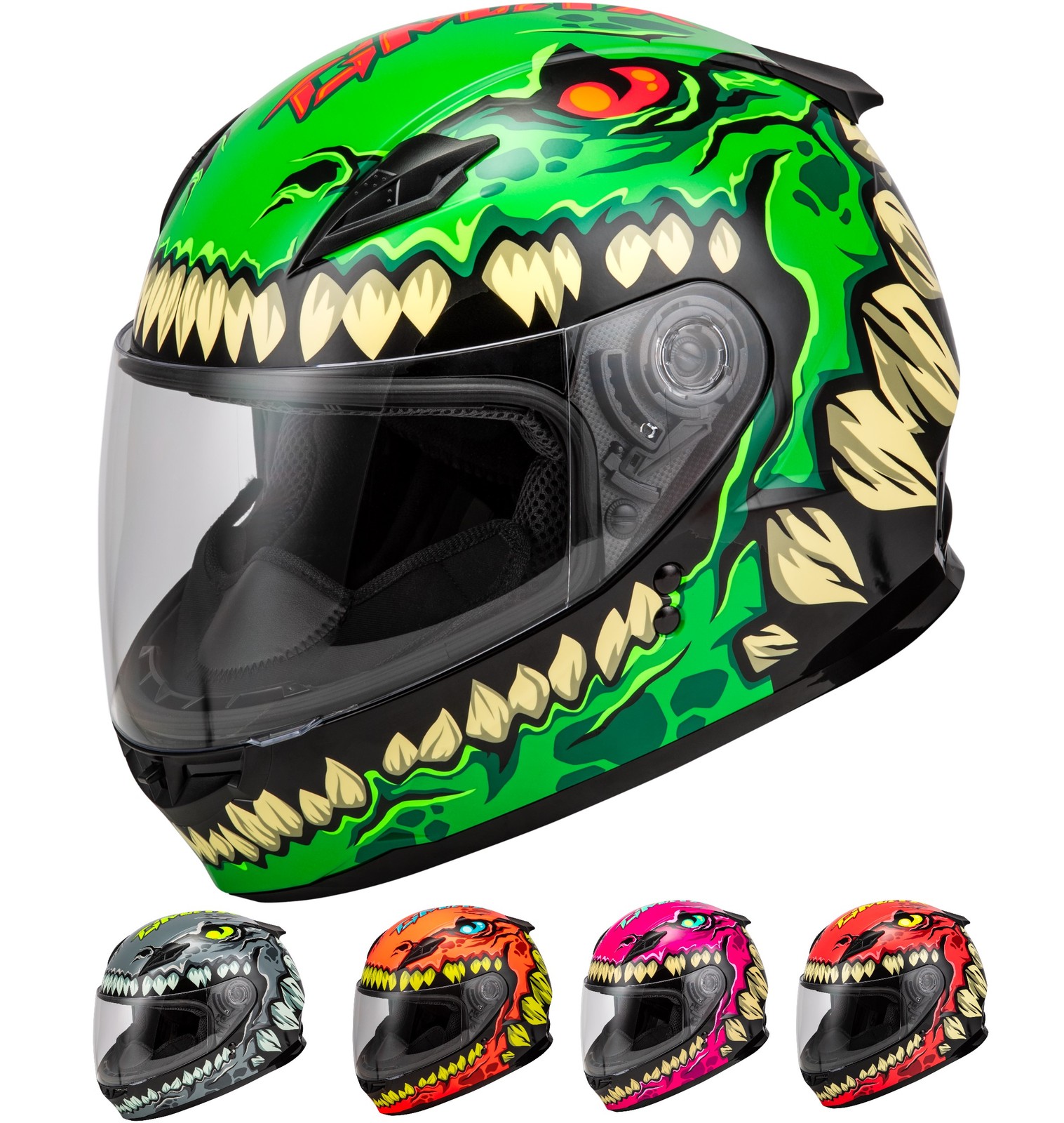 Gmax Youth GM-49Y Drax Full Face Street Helmet