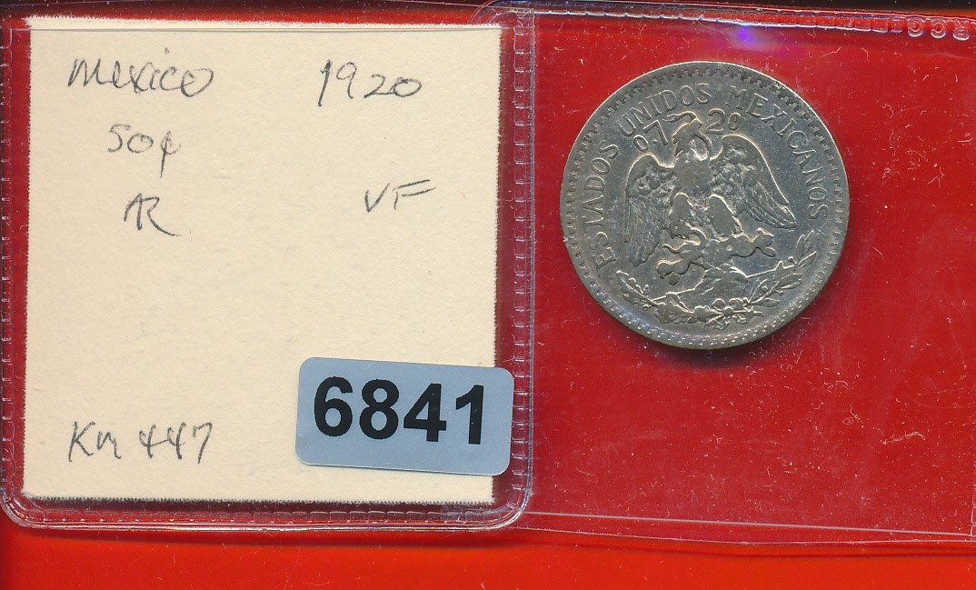 MEXICO - CAP & RAY -- 50 CENTAVOS - 1920 - #6841