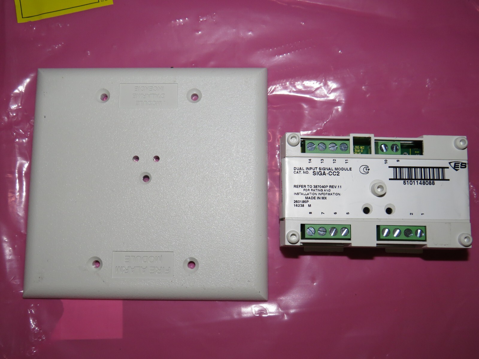 EDWARDS EST SIGA-CC2 DUAL INPUT SIGNAL MODULE FIRE ALARM (42 AVAIL)