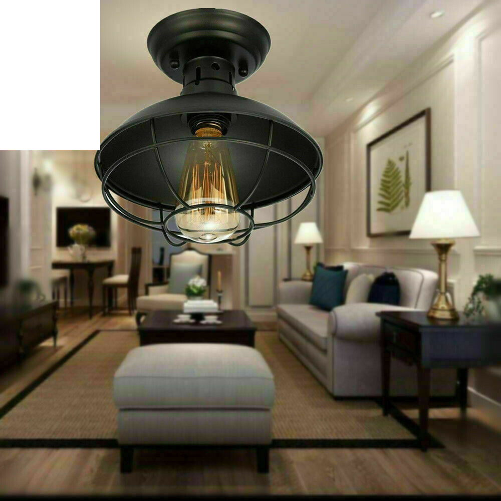 Farmhouse Rustic Industrial Pendant Light Hanging Ceiling Pendant Lamp Fixture