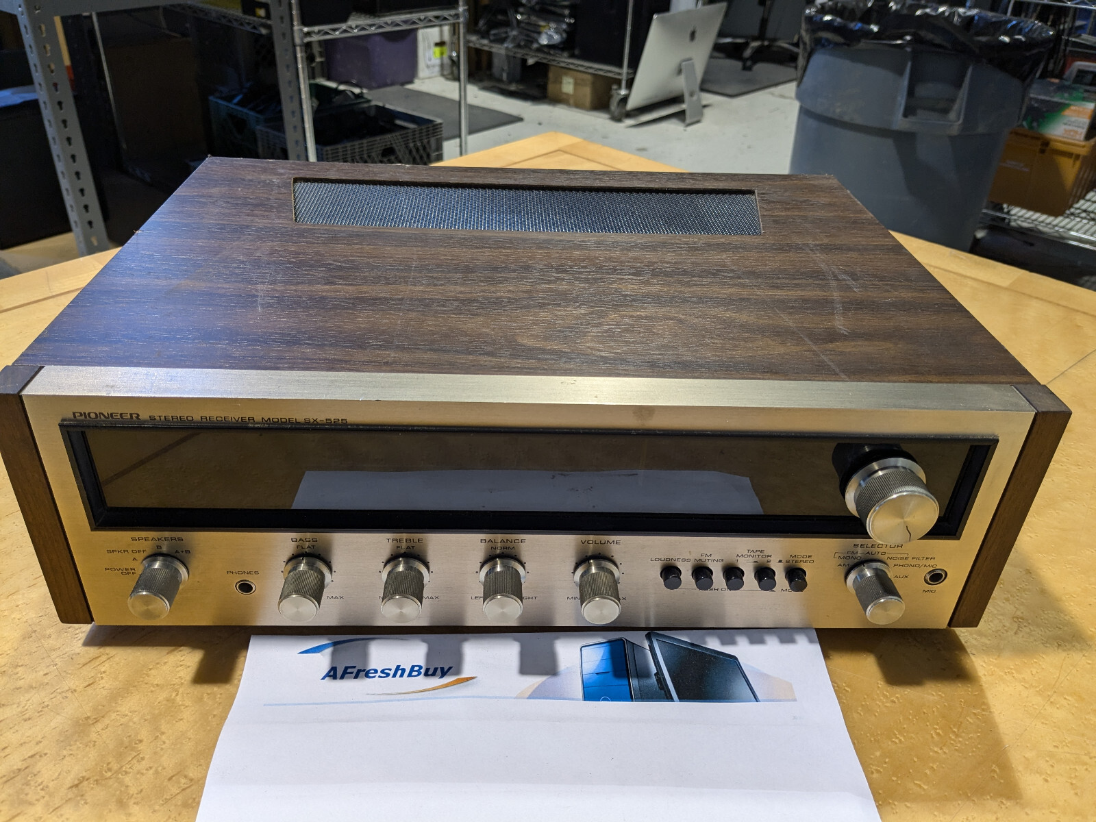 Vintage Pioneer SX-525 AM FM Stereo Receiver - Needs Bulbs