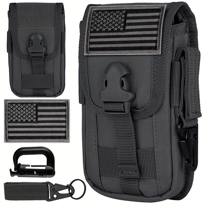Multi-functional MOLLE Webbing Tactical Phone Bag Fits Backpacks Belts For