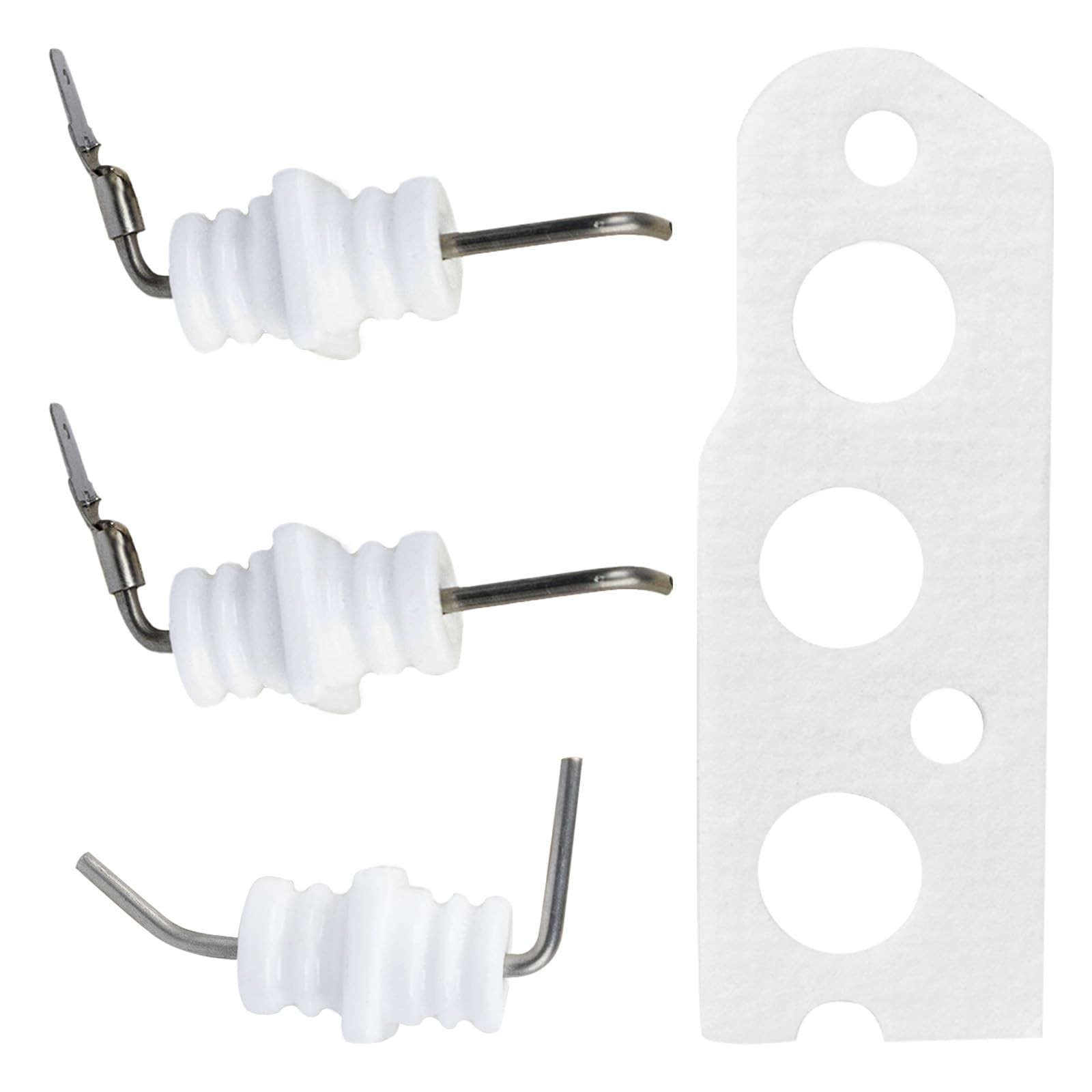 3Pcs 104000192-K Flame Rod Electrode Kit Compatible with Rinnai