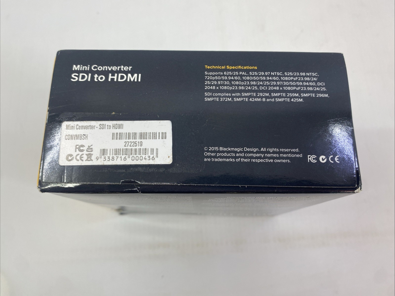 Blackmagic Design Mini Converter SDI to HDMI WITH Embedded Audio