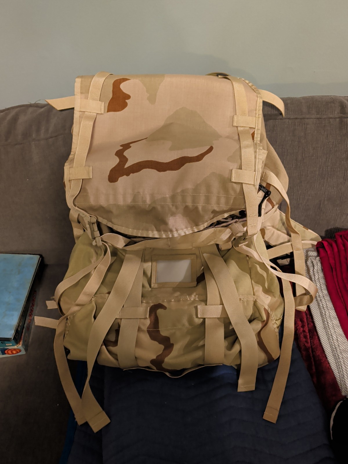 USGI Large Rucksack Backpack 3-Color Desert DCU w/ Frame MOLLE Military Issue