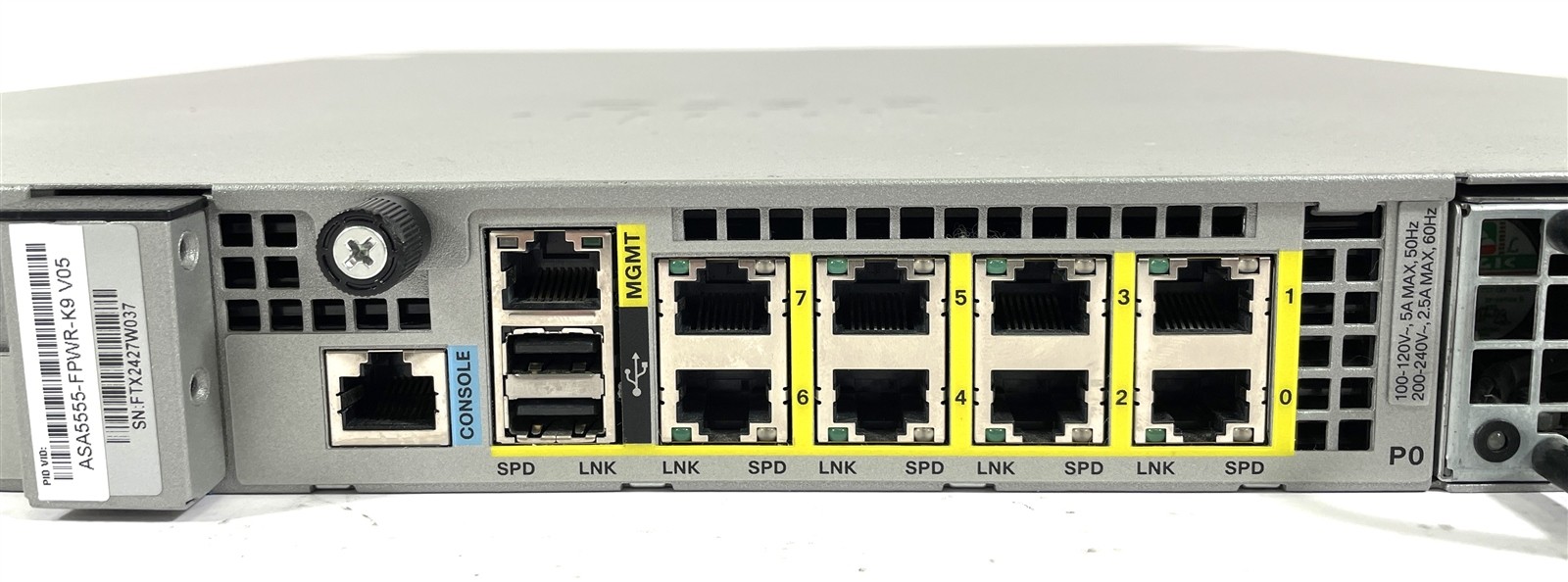 Cisco ASA5555-X Adaptive Security Appliance w/ 120GB SSD & Premium License